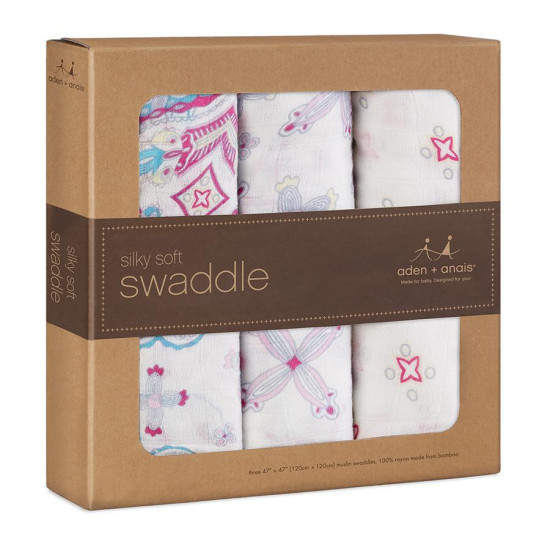 Aden + Anais Flower Child Silky Soft Swaddles