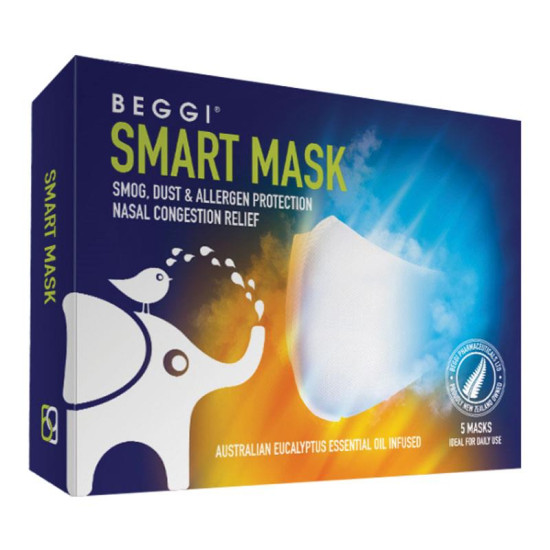 Beggi Smart Face Masks - White Colour