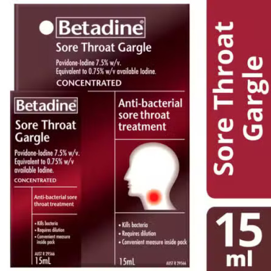 Betadine Sore Throat Gargle Concentrated