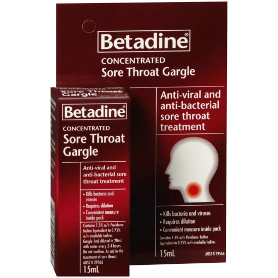 Betadine Sore Throat Gargle Concentrated