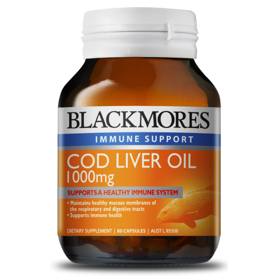 Blackmores Cod Liver Oil 1000mg 80 Capsules