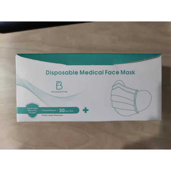 Disposable 3-ply Medical Surgical Face Mask