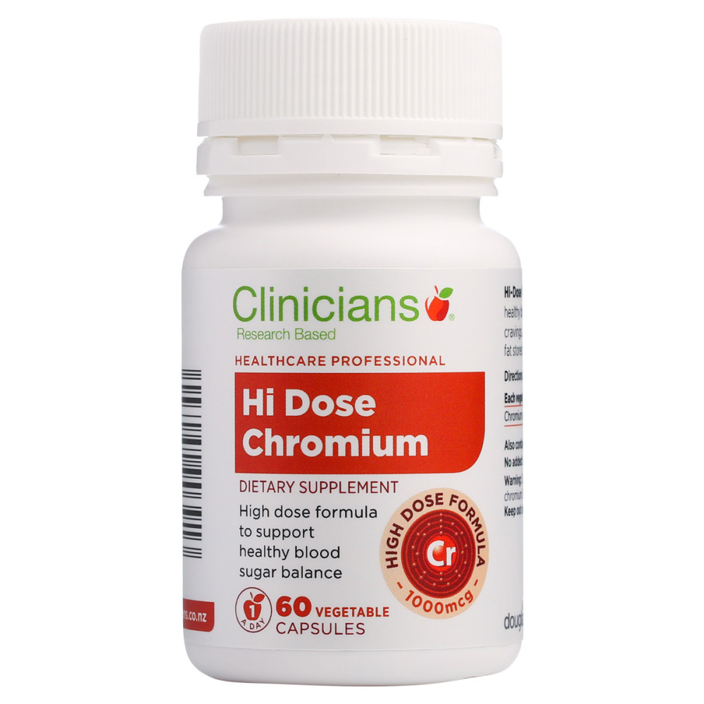 Clinicians Hi-Dose Chromium 1000mg 60 Capsules - HealthP ...