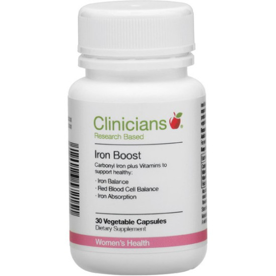 Clinicians Iron Boost 30 Capsules 