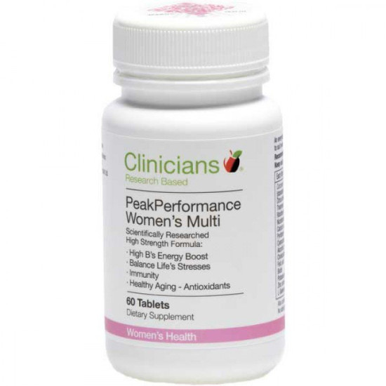 Clinicians Peak Performance Women's Multi 60 Tablets