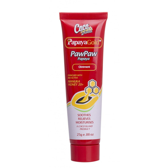 Coco Island Papaya Gold Paw Paw Papaya with Manuka Honey 20+ Ointment 25g