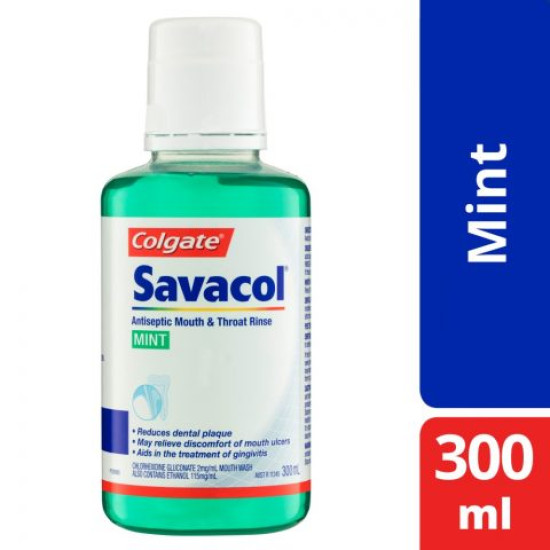 Savacol Antiseptic Mouth & Throat Rinse Original Mint