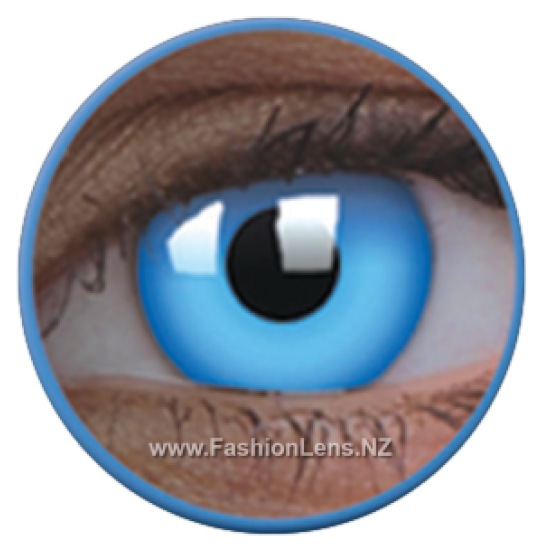 ColourVue Crazy Contact Lens Glow In Dark Blue Lens