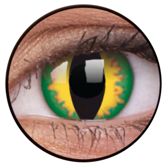 ColourVue Crazy Contact Lens Green Dragon