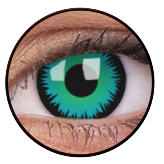 ColourVue Crazy Contact Lens Green Werewolf