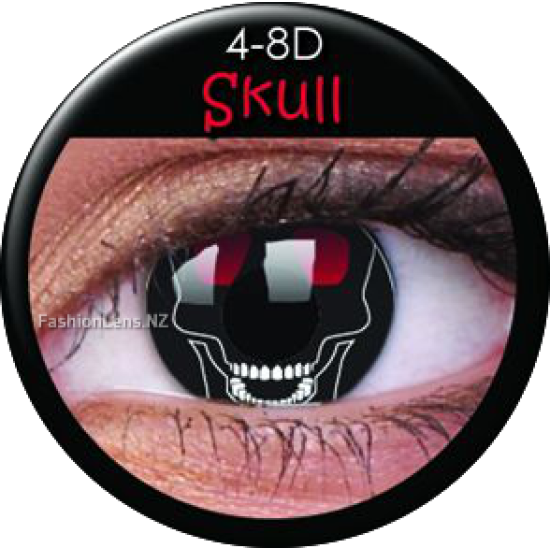 ColourVue Crazy Contact Lens Skull