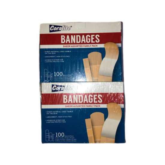 Coralite Bandage Sheer Family Pack Plasters