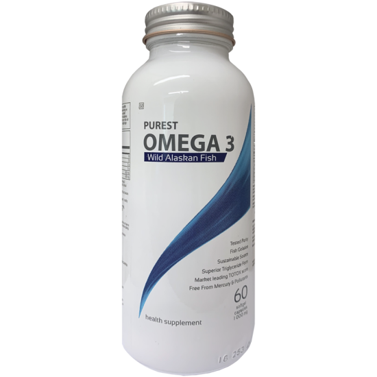 Purest Omega 3 1000mg Fish Oil from Wild Alaskan Fish