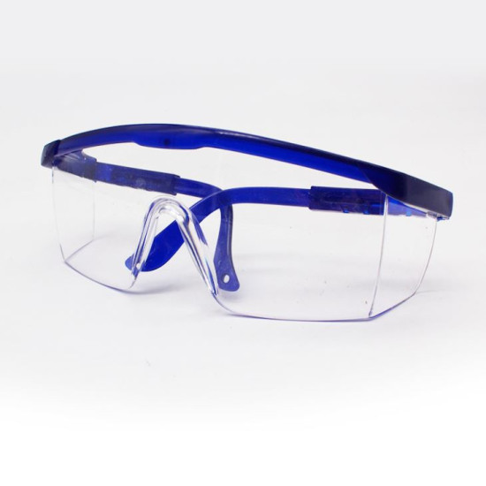 Lab Safety Protective Spectacles Goggles Covid Eye Protection Blue Colour