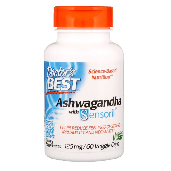 Doctor's Best Ashwagandha with Sensoril 125mg 60 Capsules