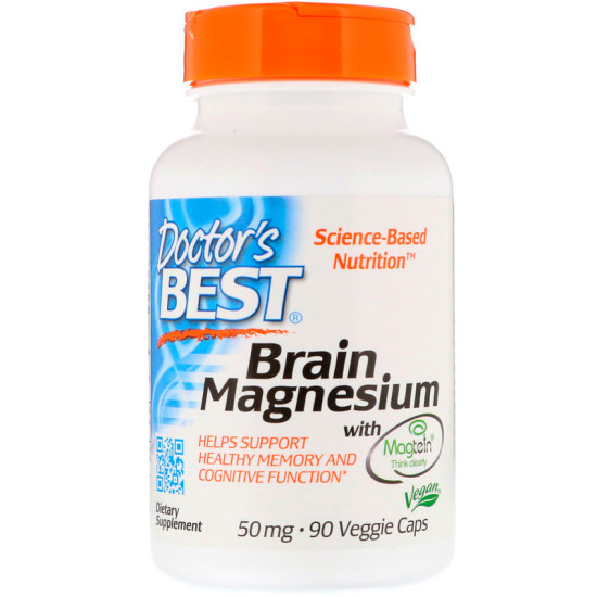 Doctor's Best Brain Magnesium with Magtein 50mg 90 Capsules