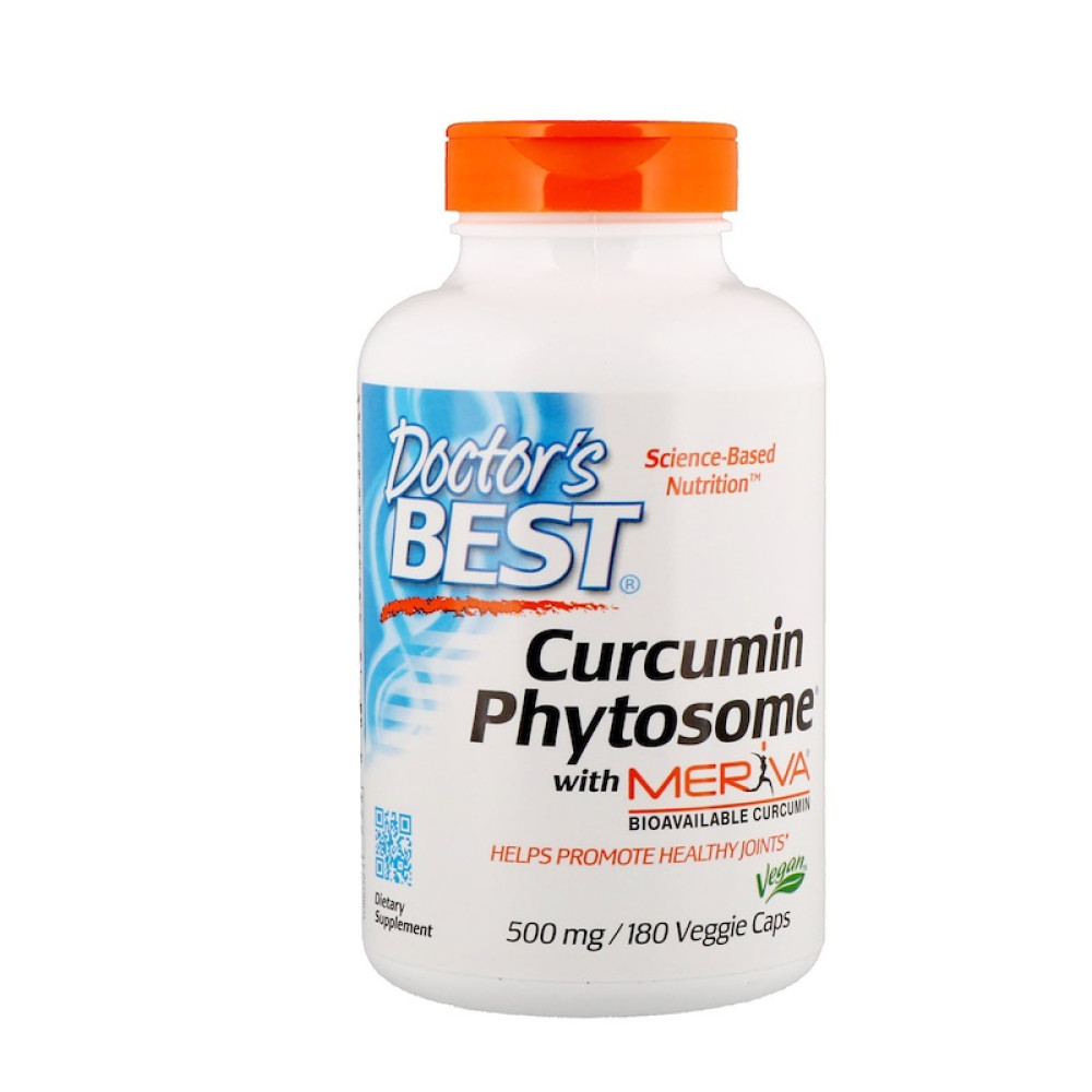 Doctor's Best Curcumin Phytosome with Meriva 500mg 180 Capsules ...