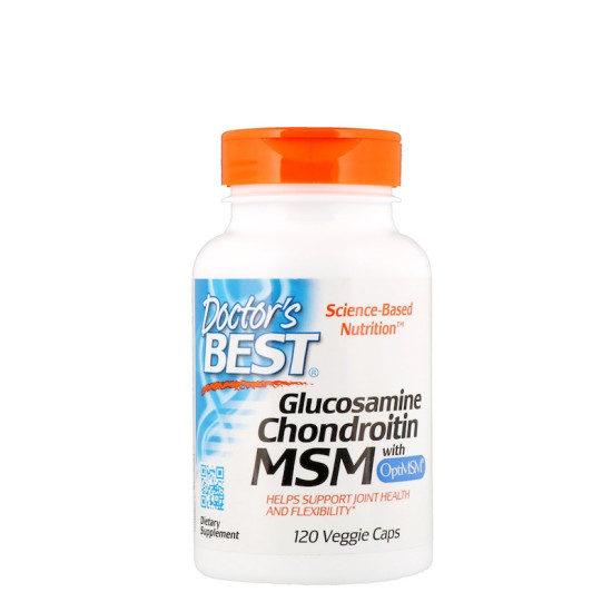 Doctor's Best Glucosamine Chondroitin MSM with OptiMSM 120 Capsules