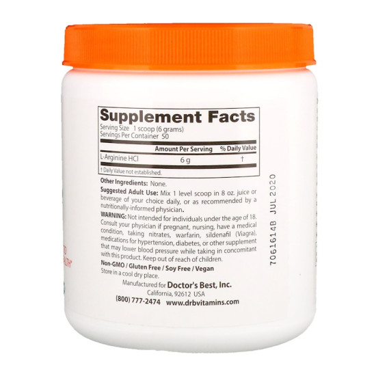 Doctor's Best L-Arginine Pure Powder 300g