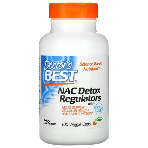 Doctor's Best NAC Detox Regulators Capsules - N-Acetyl Cysteine