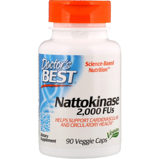 Doctor's Best Nattokinase 2000 FUs 90 Capsules