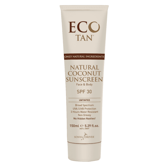 Eco Tan Natural Coconut Sunscreen SPF30 150ml