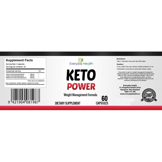 Everyday Health Keto Power Weight Management Formula 60 Capsules