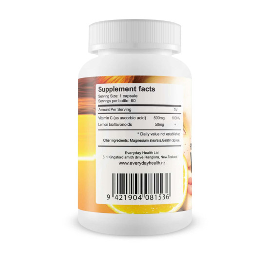 Everyday Health Vitamin C with Lemon Bioflavonoids 60 Capsules