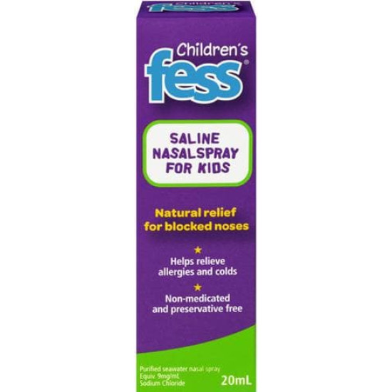 Fess Childrens Nasal Saline Spray 20ml