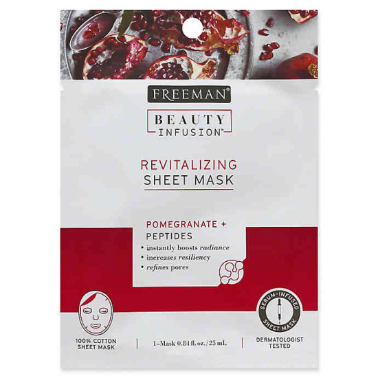 Freeman Beauty Infusion Pomegranate Peel-Off Sheet Mask 