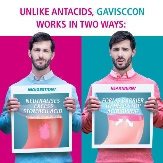 Gaviscon Dual Action Peppermint Flavour 16 Chewable Tablets