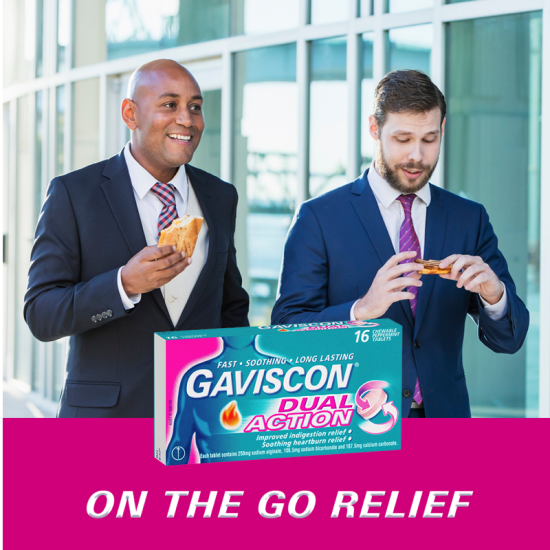 Gaviscon Dual Action Peppermint Flavour 16 Chewable Tablets