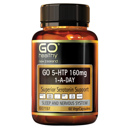 GO Healthy GO 5HTP 160mg 1-A-Day 60 Capsules