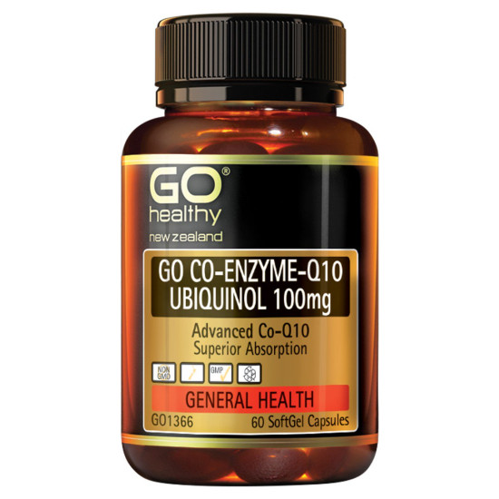 GO Healthy GO CoQ10 Ubiquinol 100mg 60 Capsules