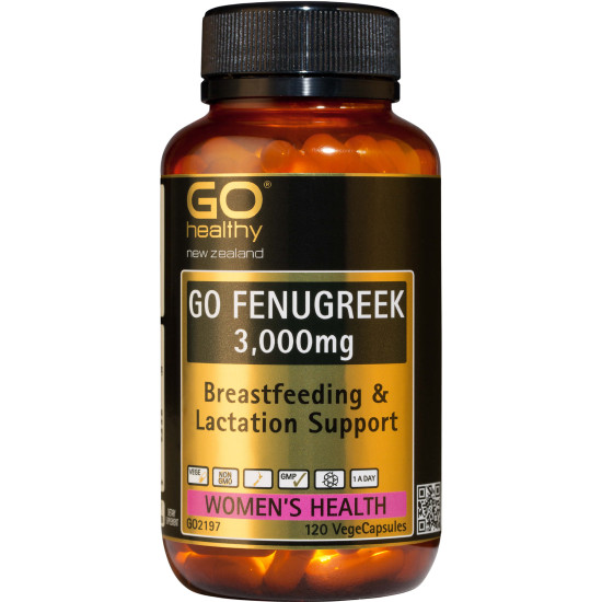 GO Healthy GO Fenugreek 3000mg 120 Capsules