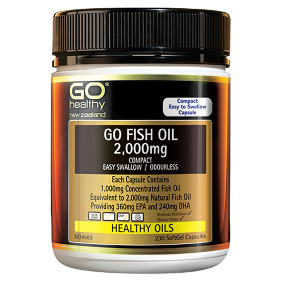 GO Healthy GO Fish Oil 2000mg Compact 230 Capsules