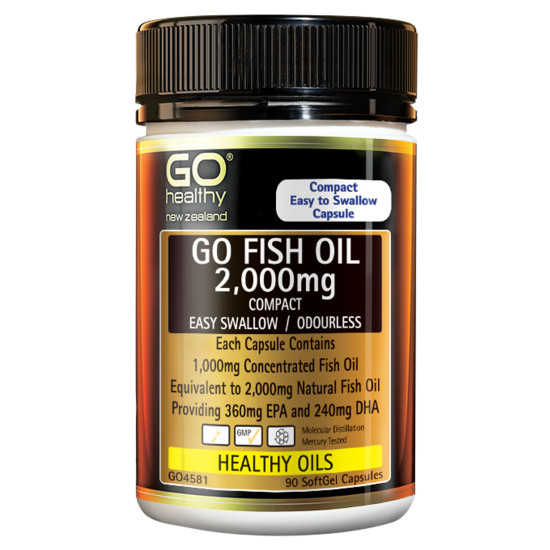 GO Healthy GO Fish Oil 2000mg Odourless 90 Capsules