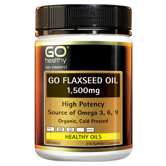 GO Healthy GO Flaxseed Oil 1,500mg 210 Capsules 