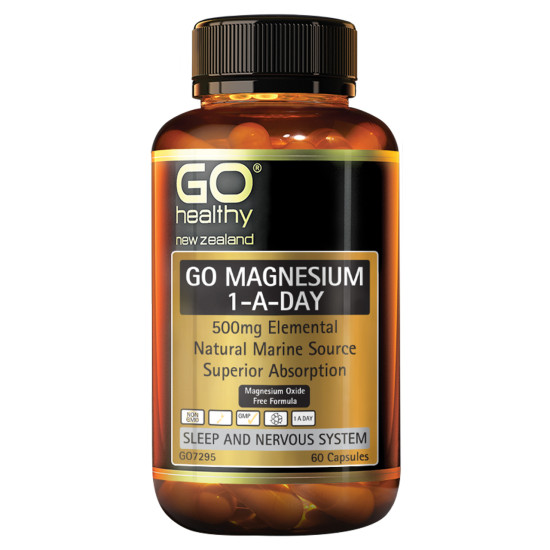 GO Healthy GO Magnesium 1-A-Day 500mg 60 Capsules