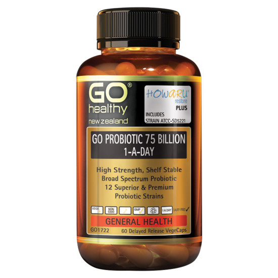 GO Healthy GO Probiotic 75 Billion 60 Capsules