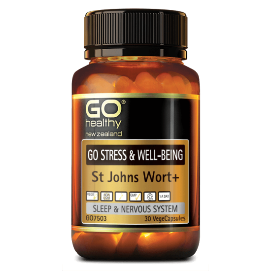 GO Healthy GO Stress & Well Being St Johns Wort 30 Capsules