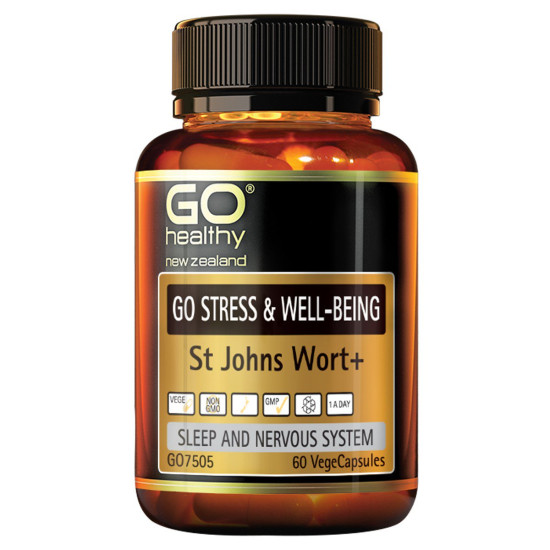 GO Healthy GO Stress & Well Being St Johns Wort 60 Capsules