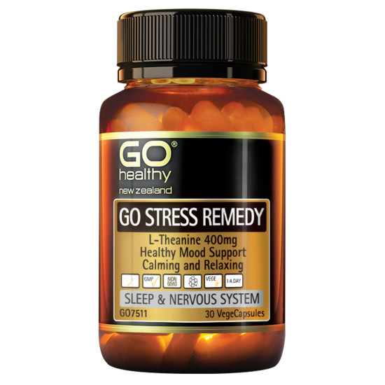 GO Healthy GO Stress Remedy L-Theanine 30 Capsules