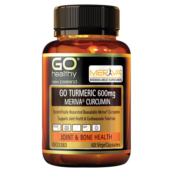 GO Healthy GO Turmeric 600mg Meriva Curcumin 60 Capsules