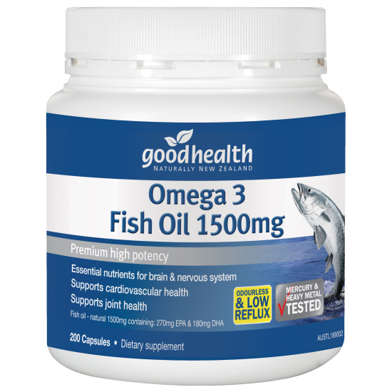 Good Health Omega 3 Fish Oil 1500mg 200 Capsules