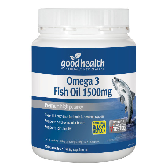 Good Health Omega 3 Fish Oil 1500mg 400 Capsules 