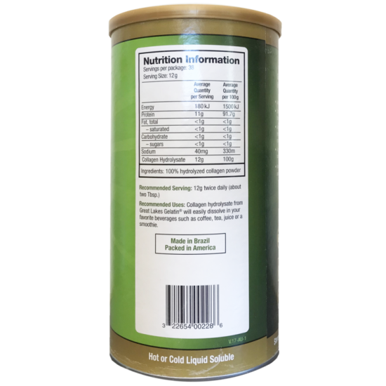 Great Lakes Gelatin Collagen Hydrolysate 454g