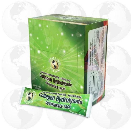 Great Lakes Gelatin Collagen Hydrolysate Box of 20 Sticks