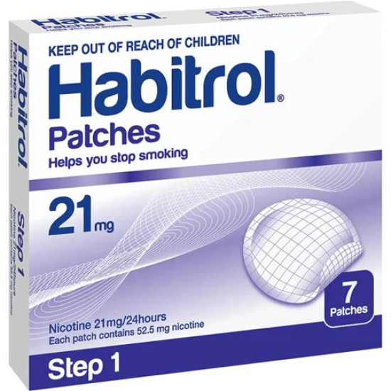 Habitrol Patches Step 1 Nicotine 21mg 7s