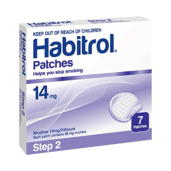 Habitrol Patches Step 2 Nicotine 14mg Single